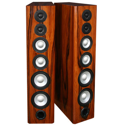 Floor Standing Speakers in High Gloss Rosewood
