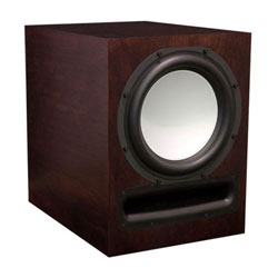 EP500 Powered Subwoofer in Cherry Wood, Chestnut Stain, Satin Finish